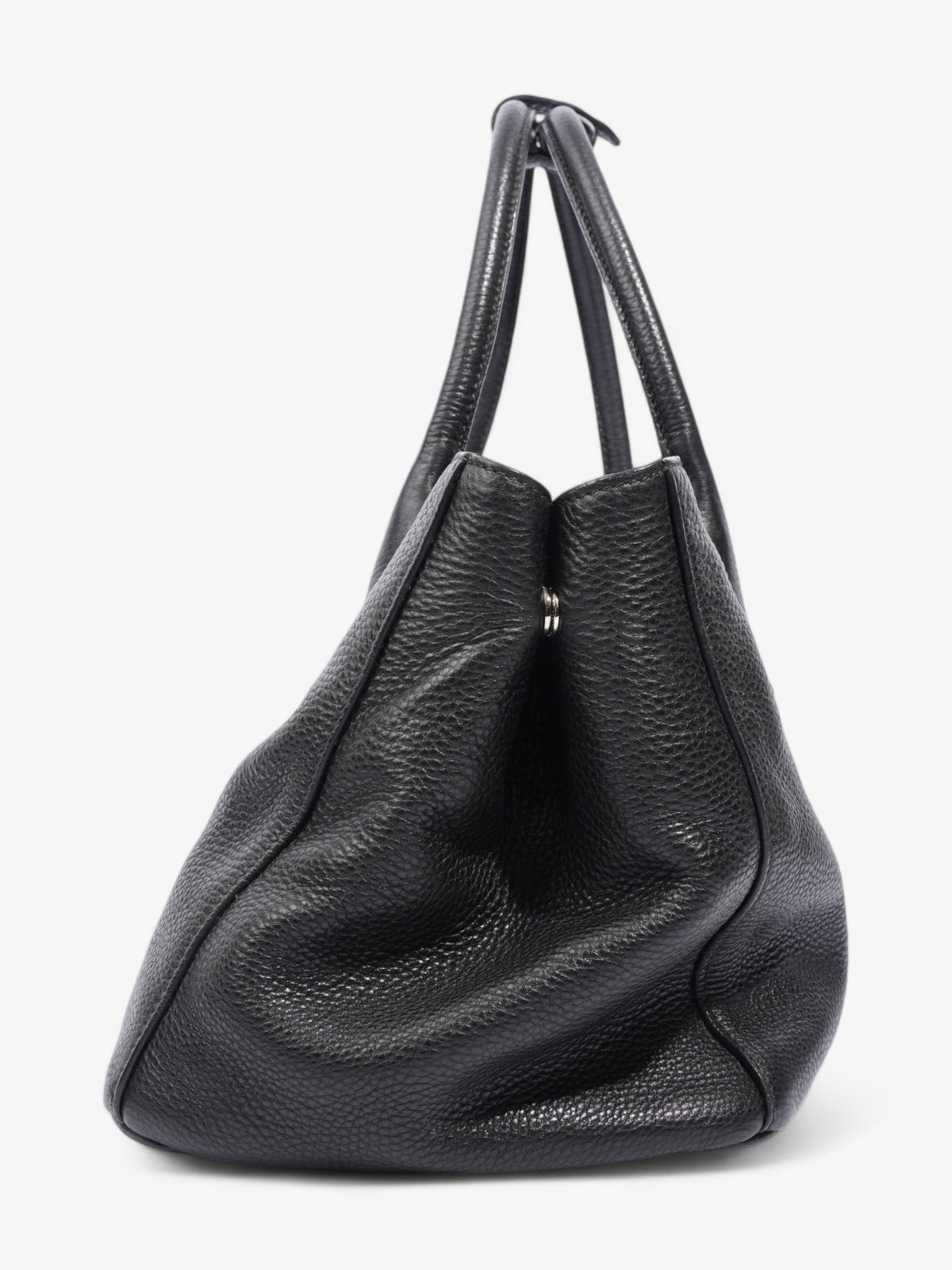 Prada Vitello Daino Tote Black Saffiano Leather