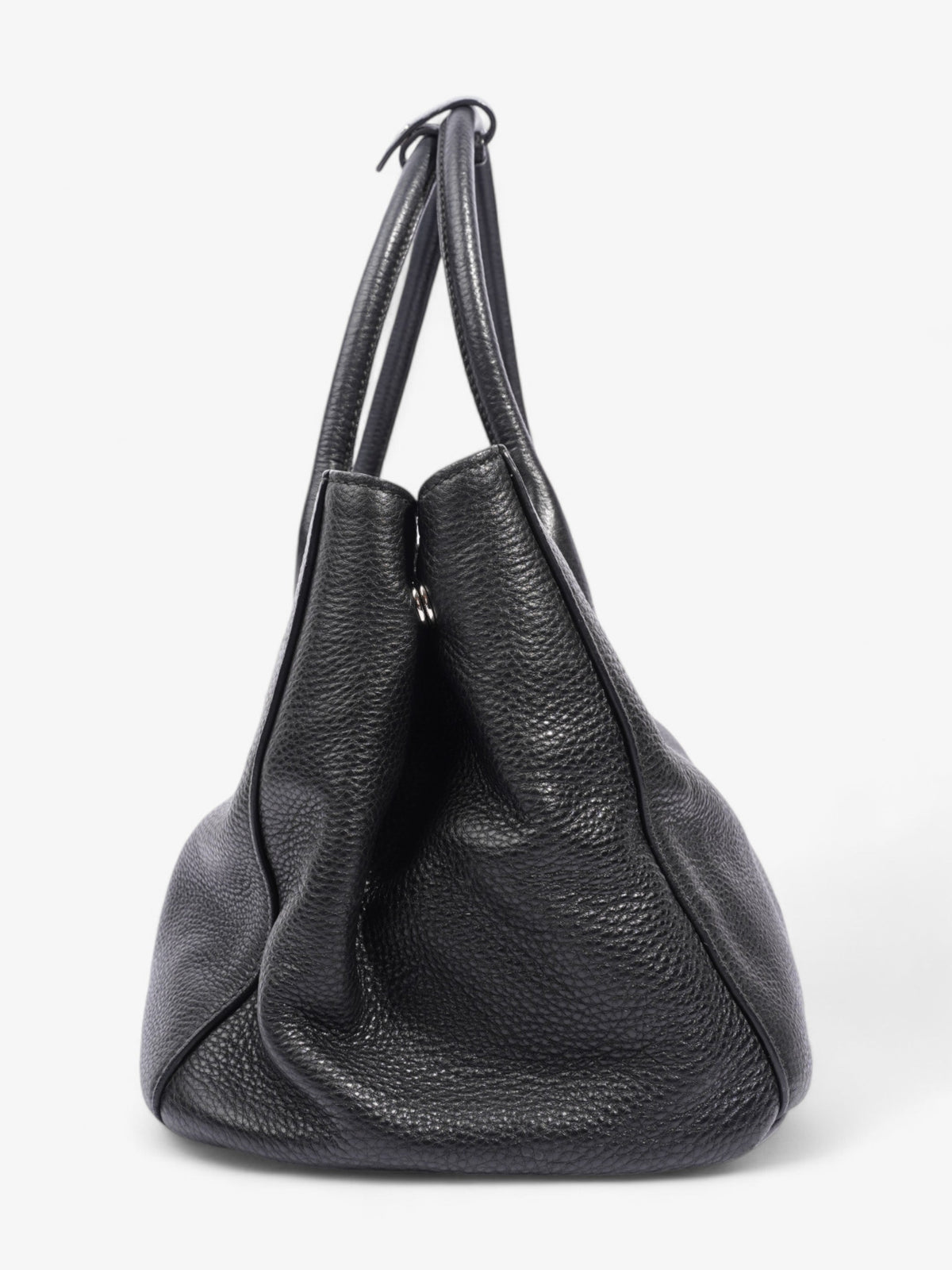 Prada Vitello Daino Tote Black Saffiano Leather