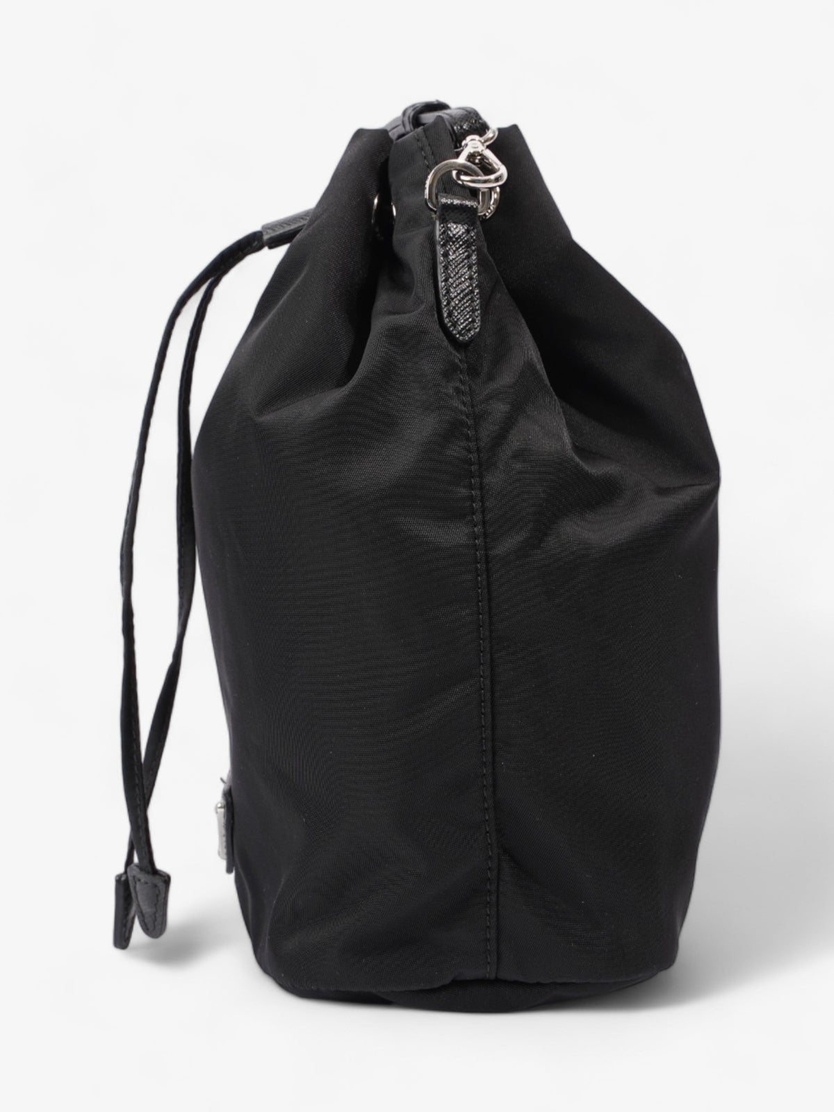Prada Drawstring Pouch Black Re Nylon