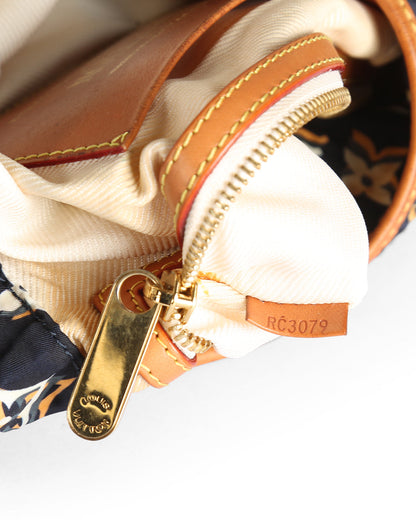 LOUIS VUITTON Navy Blue Monogram Nylon Limited Edition Bulles MM Bag