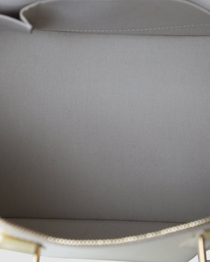 LOUIS VUITTON Cream Monogram Vernis Alma GM Bag