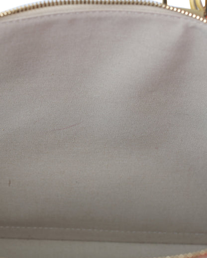 LOUIS VUITTON Cream Monogram Vernis Alma GM Bag