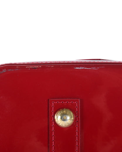 LOUIS VUITTON Red Patent Leather Alma GM Bag