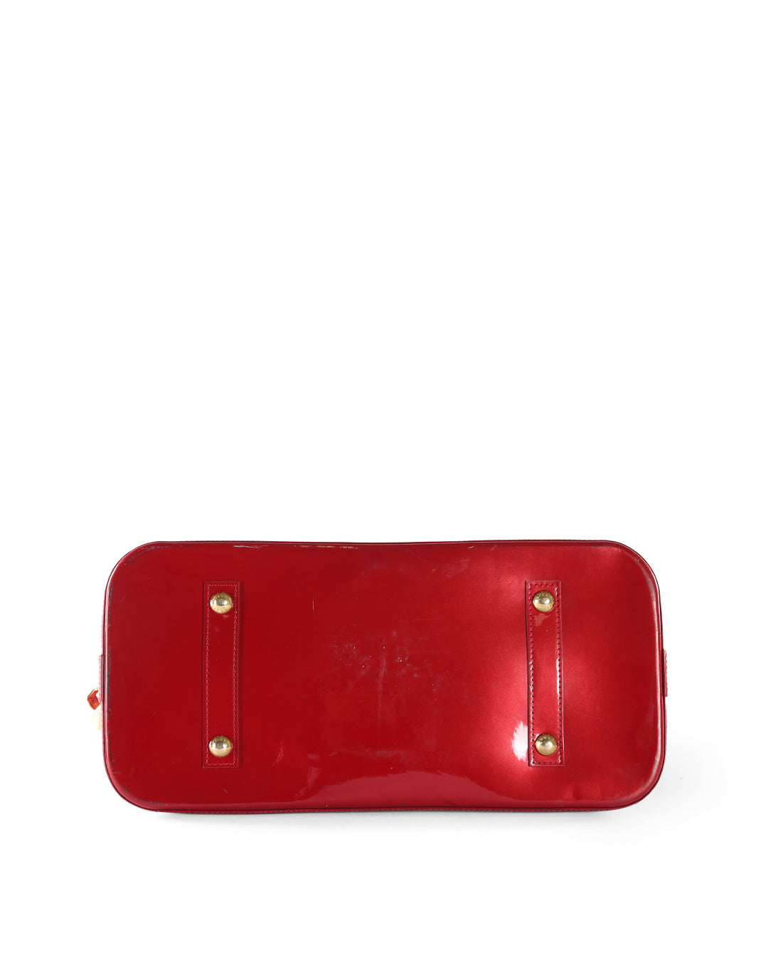 LOUIS VUITTON Red Patent Leather Alma GM Bag