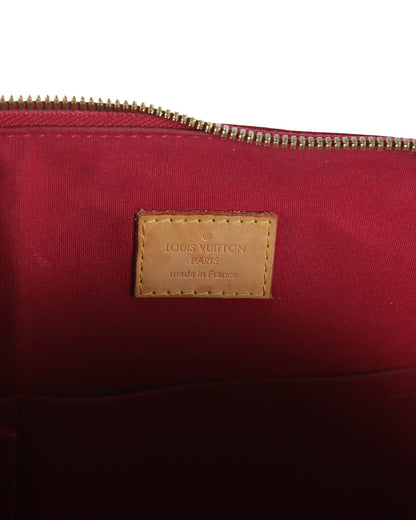LOUIS VUITTON Red Patent Leather Alma GM Bag