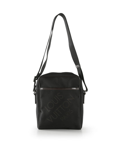 LOUIS VUITTON Black Damier Geant Canvas Citadin Messenger Bag