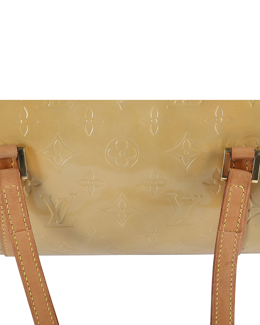 LOUIS VUITTON Yellow Monogram Vernis Papillon 30 Bedford Vintage Bag