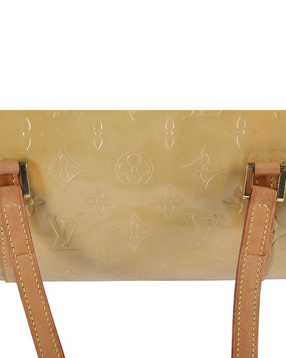 LOUIS VUITTON Yellow Monogram Vernis Papillon 30 Bedford Vintage Bag