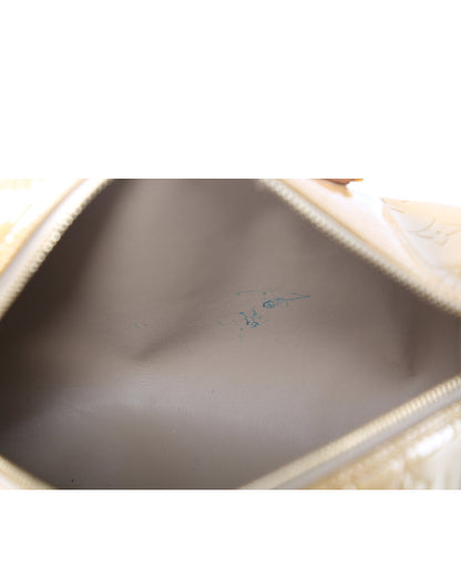 LOUIS VUITTON Yellow Monogram Vernis Papillon 30 Bedford Vintage Bag