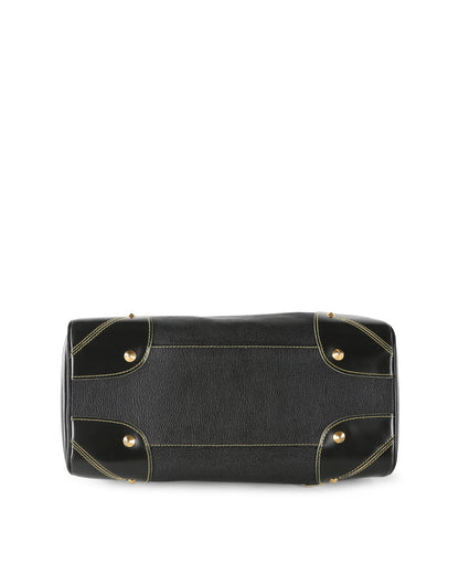LOUIS VUITTON Black Suhali Leather Le Radieux Shoulder Bag