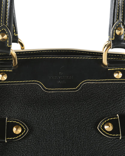 LOUIS VUITTON Black Suhali Leather Le Radieux Shoulder Bag