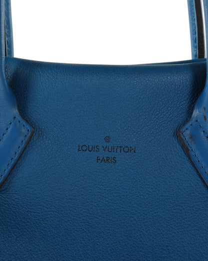 LOUIS VUITTON Blue Leather W GM Bag