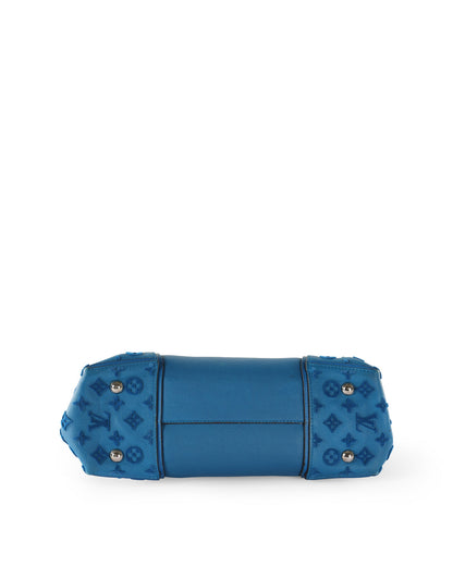 LOUIS VUITTON Blue Leather W GM Bag