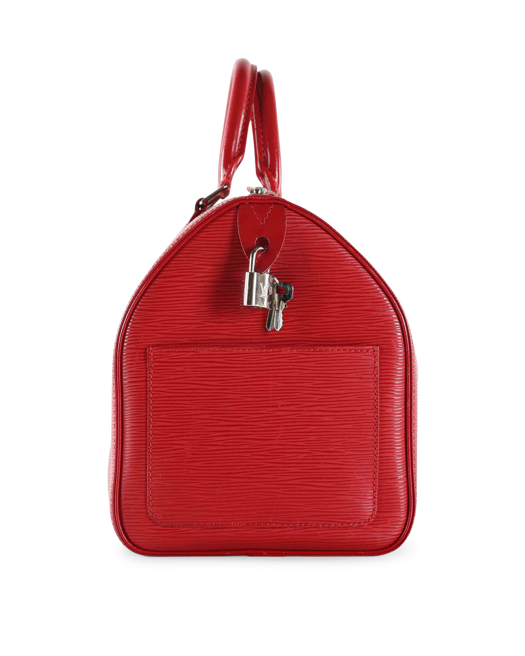 LOUIS VUITTON Red Epi Leather Speedy 35 Handle Bag