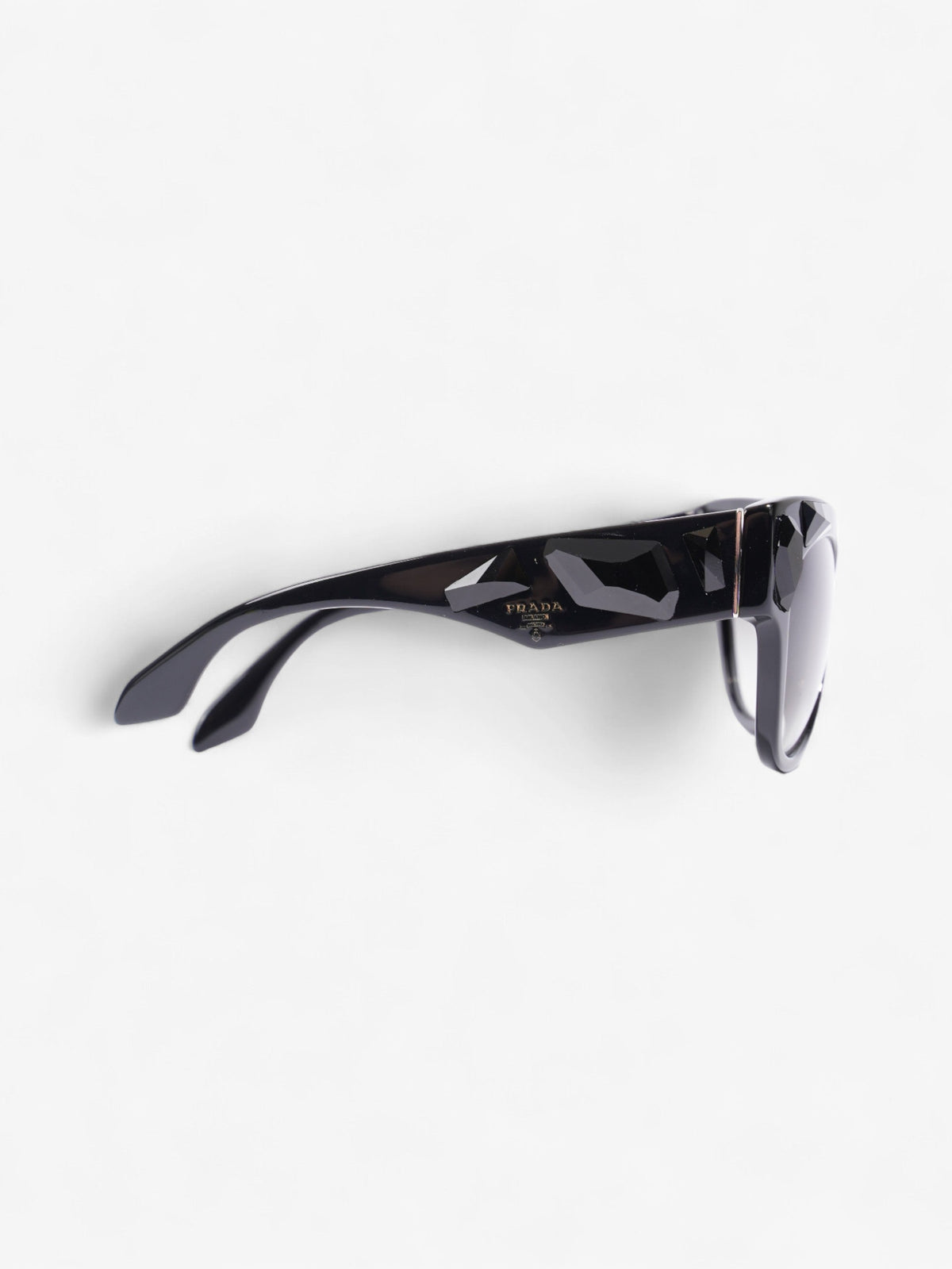 Prada SPR 22Q Sunglasses Black Acetate 140mm