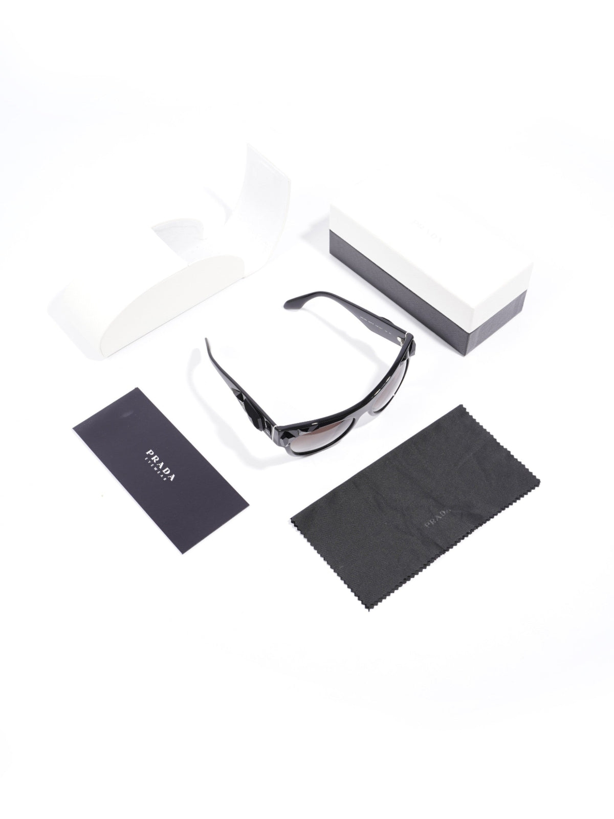 Prada SPR 22Q Sunglasses Black Acetate 140mm