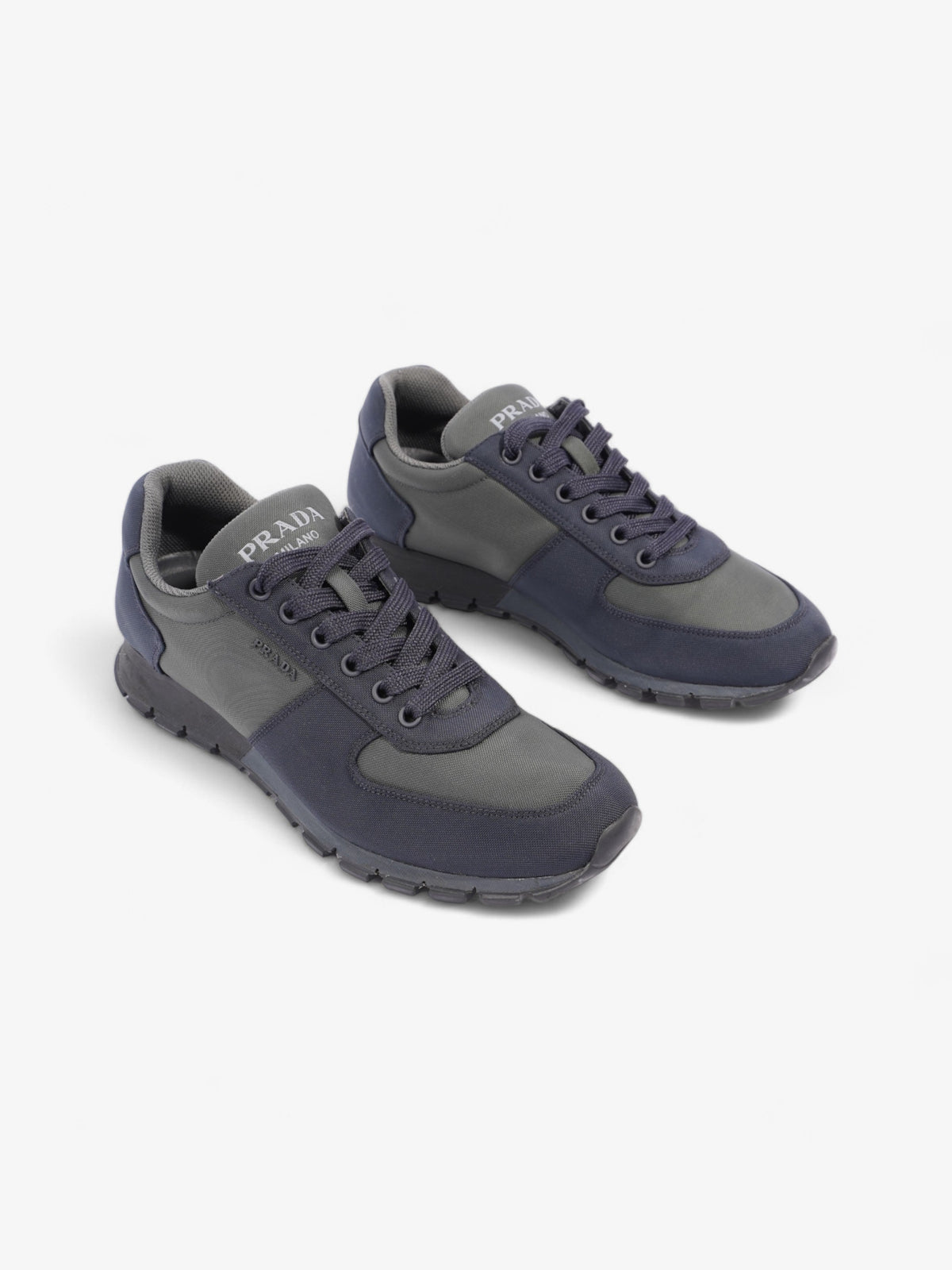 Prada Nylon Tech Sneakers Black / Khaki Nylon EU 40.5 UK 6.5