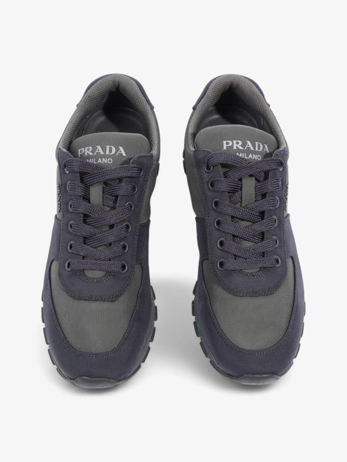Prada Nylon Tech Sneakers Black / Khaki Nylon EU 40.5 UK 6.5