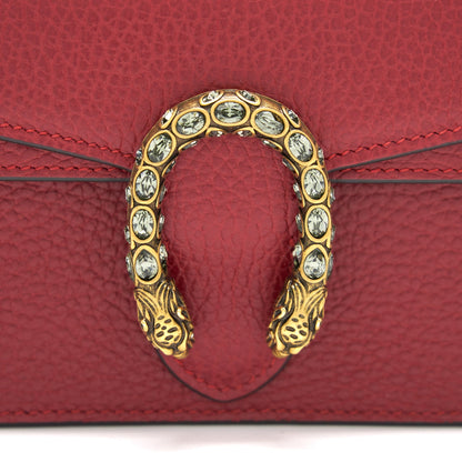 Gucci Dionysus Leather Super Mini Red