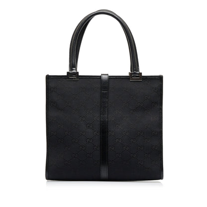 Black Gucci GG Canvas Jackie Tote Bag