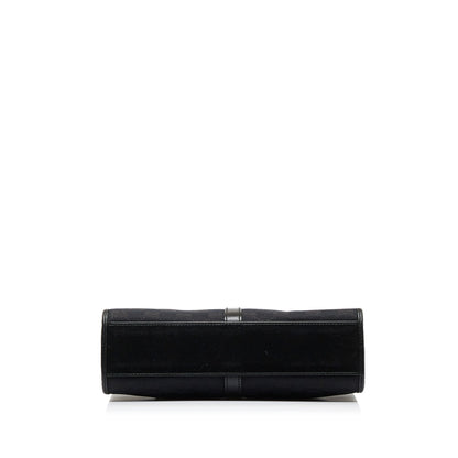 Black Gucci GG Canvas Jackie Tote Bag