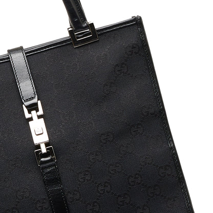 Black Gucci GG Canvas Jackie Tote Bag
