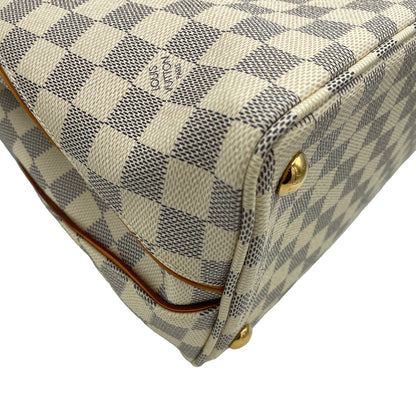 White Louis Vuitton Damier Azur Calvi Tote Bag