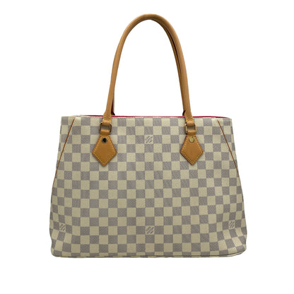 White Louis Vuitton Damier Azur Calvi Tote Bag