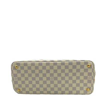 White Louis Vuitton Damier Azur Calvi Tote Bag