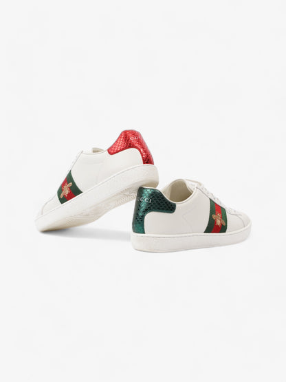 Gucci Bee Ace White / Green / Red Leather EU 37 UK 4