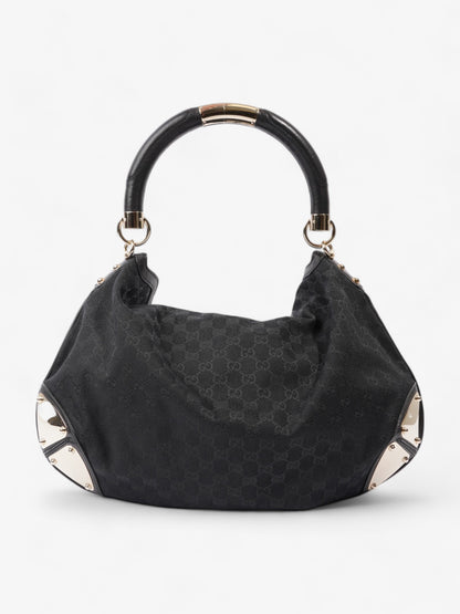 Gucci Indy Hobo Black Canvas