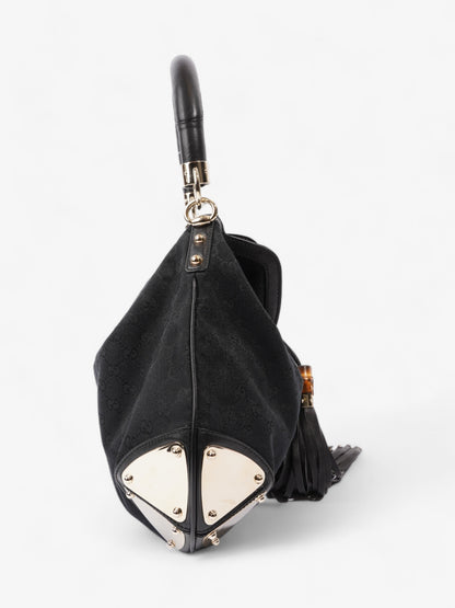 Gucci Indy Hobo Black Canvas