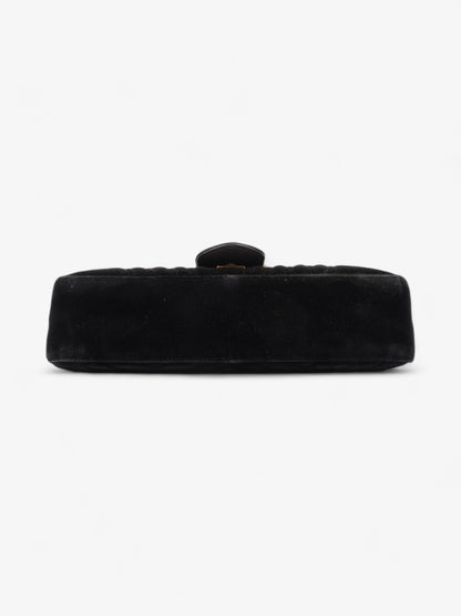 Gucci GG Marmont Flap Black Velvet Medium