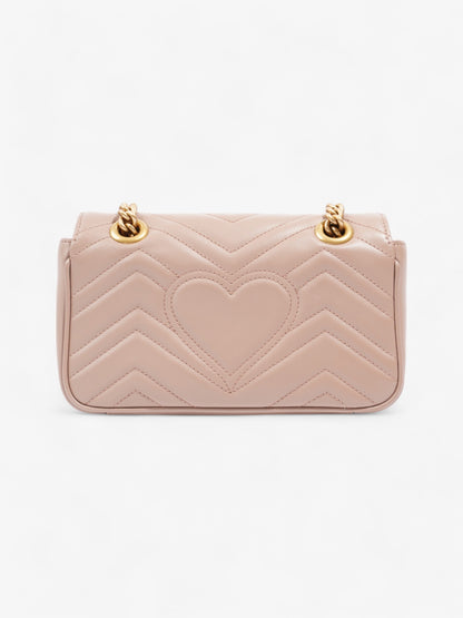 Gucci GG Marmont Dusty Pink Matelasse Leather Mini