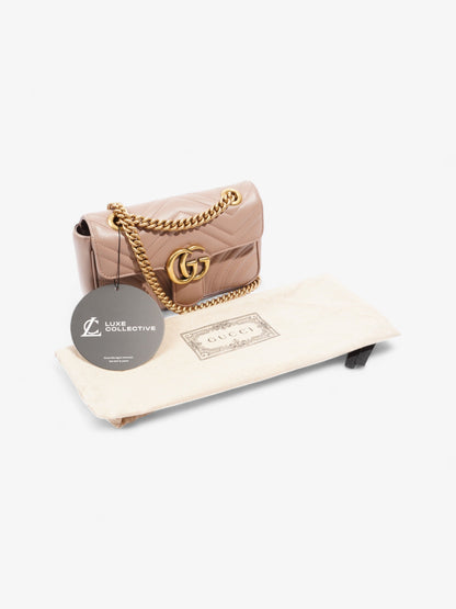 Gucci GG Marmont Dusty Pink Matelasse Leather Mini