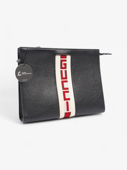 Gucci Clutch Pouch Black / Cream Red