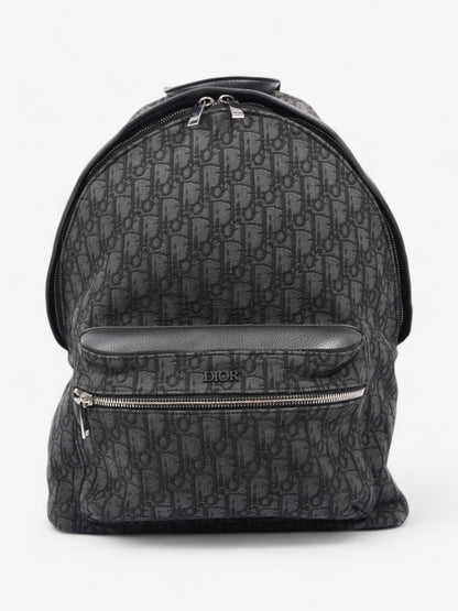 Christian Dior Trotter Backpack Black Oblique Canvas