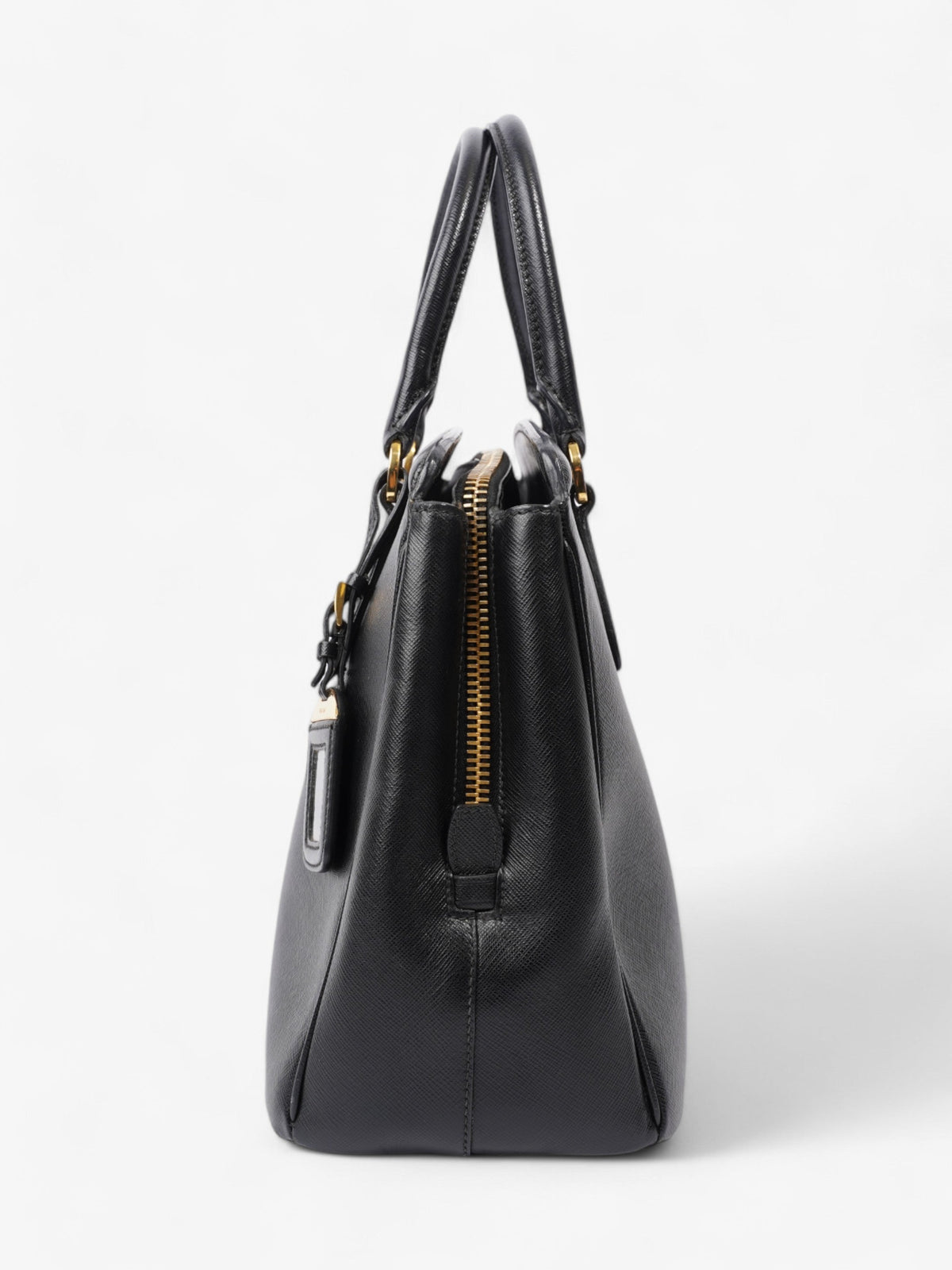 Prada Parabole Shopping Tote Black Saffiano Leather