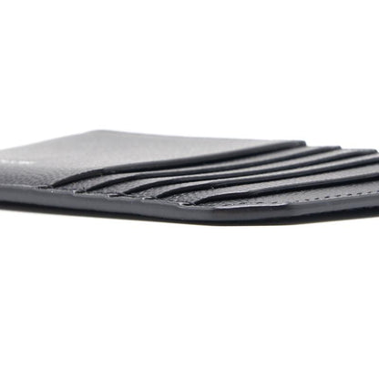 Saint Laurent Fragments Zipped Card Case in Grained Leather