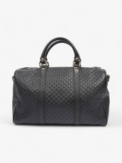 Gucci Boston Bag Black Guccissima Embossed Leather