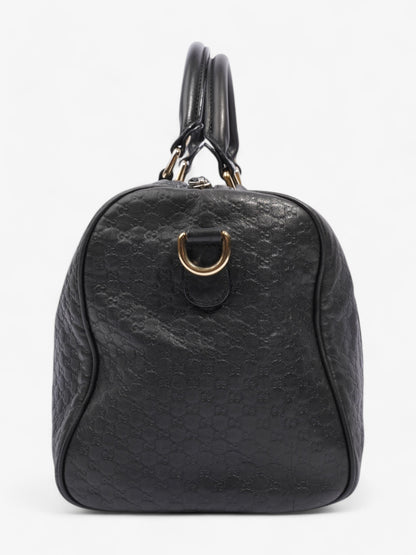 Gucci Boston Bag Black Guccissima Embossed Leather
