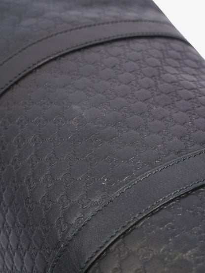 Gucci Boston Bag Black Guccissima Embossed Leather