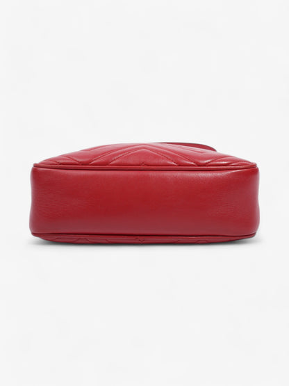 Gucci Marmont Red Matelasse Leather Small