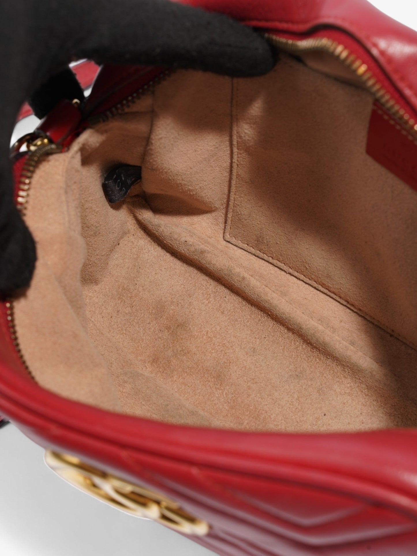 Gucci Marmont Red Matelasse Leather Small