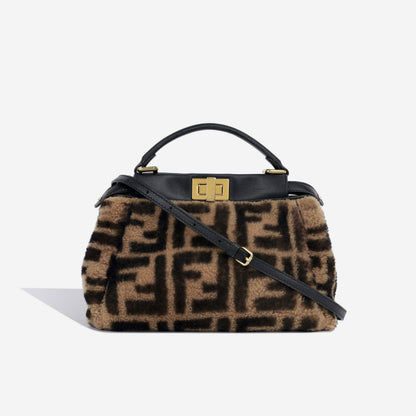 Fendi Mini Peekaboo - Shearling
