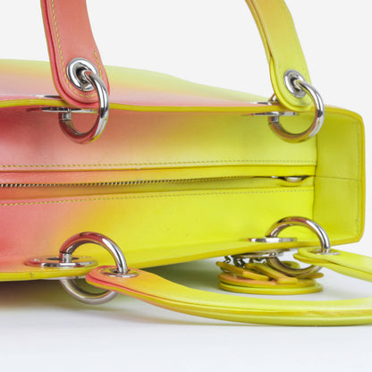 Christian Dior Medium Lady Dior - Yellow / Orange