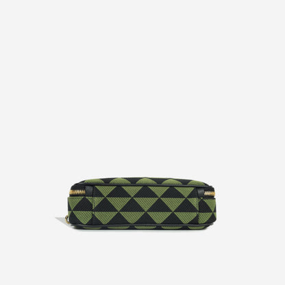 Prada Symbole Embroidered Fabric Bag