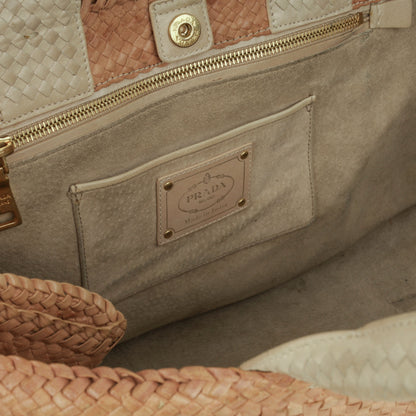 Prada Large Madras Tote