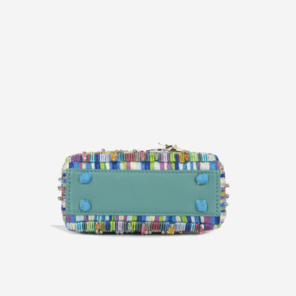 Christian Dior Micro Lady Dior - Minjung Kim Beaded Teal