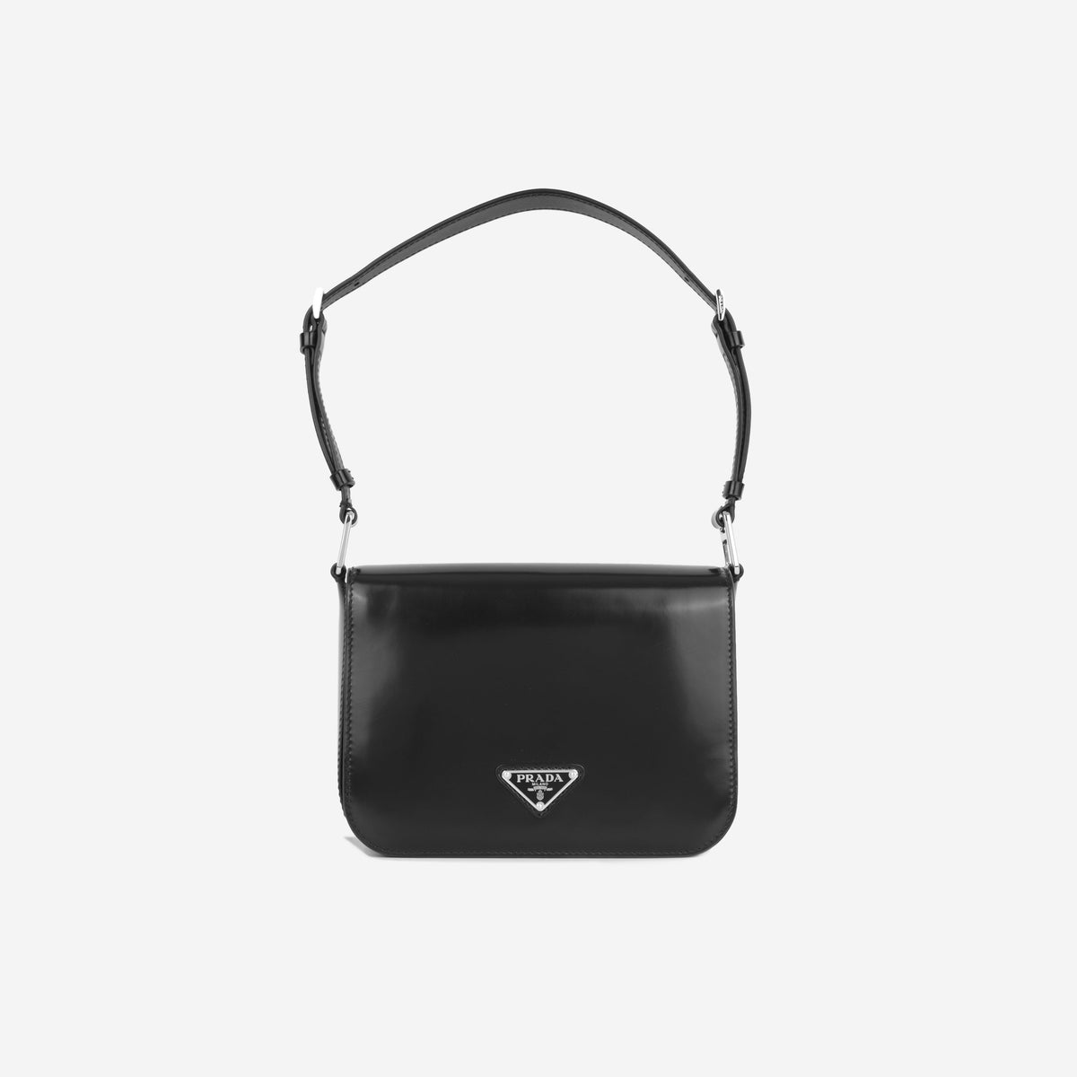 Prada Brushed Leather Shoulder Bag